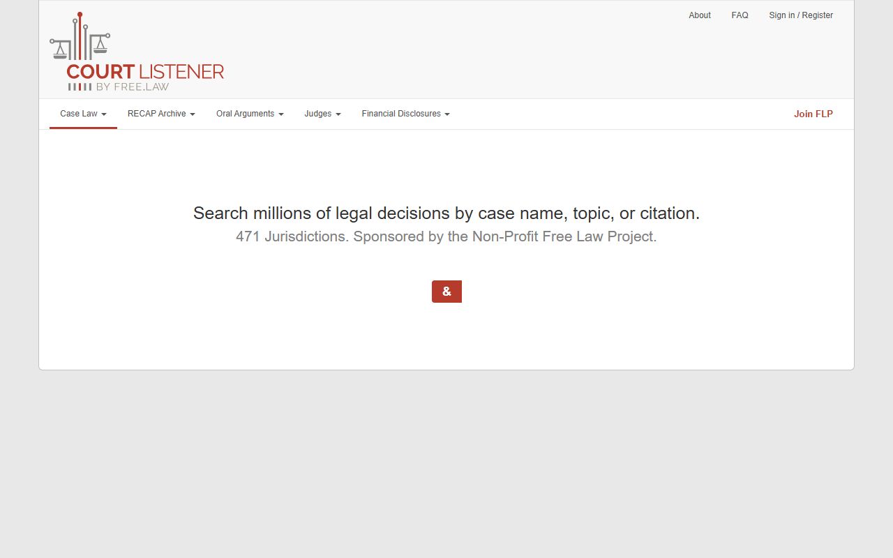 Bossier Parish court charges CourtListener legal search