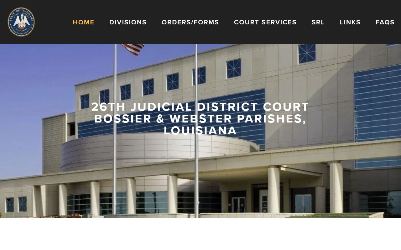 Bossier Parish District Court records 26th Judicial District Court